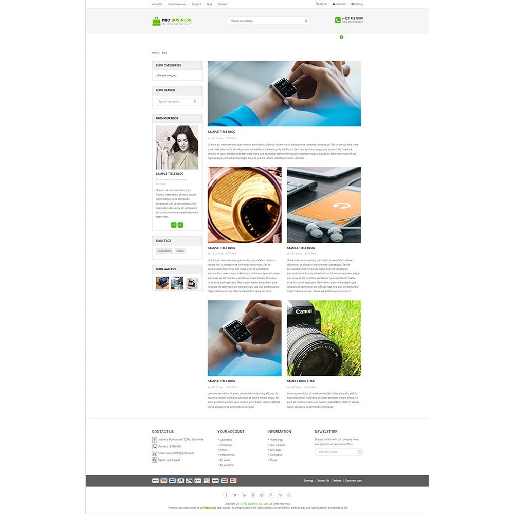Pro Business – Multipurpose Prestashop Theme Pro Business – Multipurpose Prestashop Theme