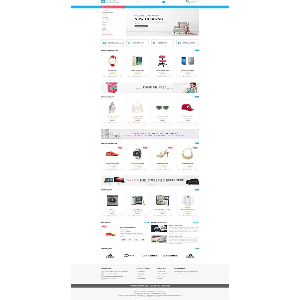 Shop Now – All in one package Prestashop theme Shop Now – All in one package Prestashop theme