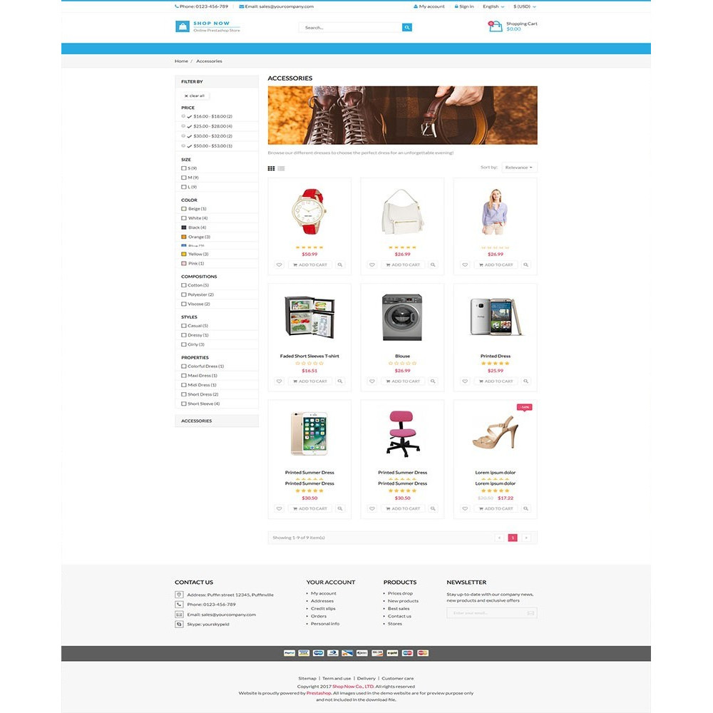 Shop Now – All in one package Prestashop theme Shop Now – All in one package Prestashop theme