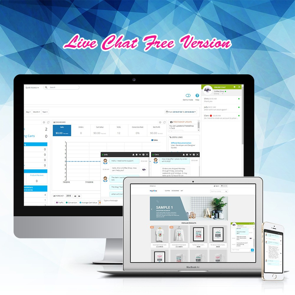 LIVE CHAT module for Prestashop – Free version LIVE CHAT module for Prestashop – Free version