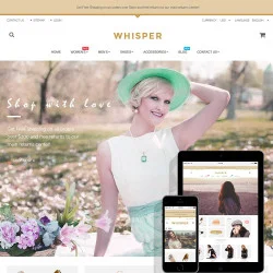 Whisper – Fashion Prestashop free theme