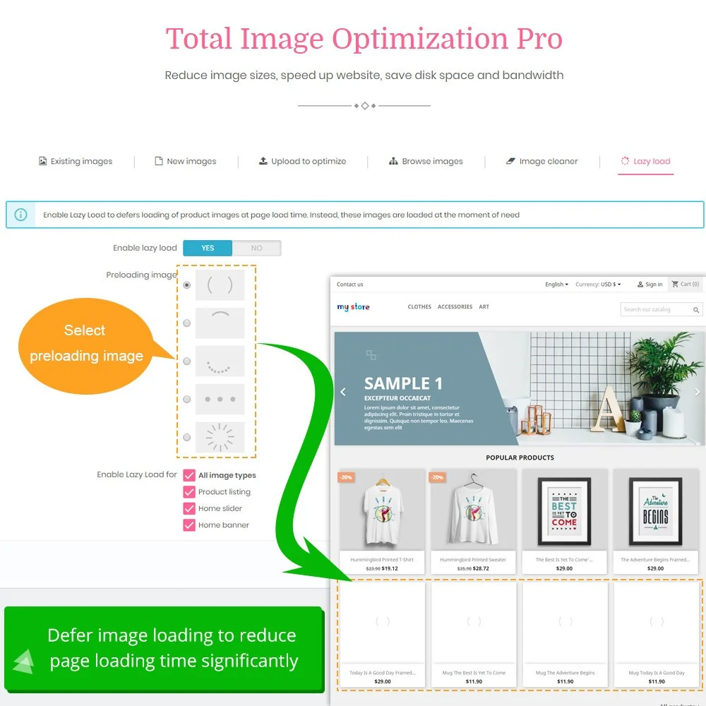 Introduce PrestaShop image compression module