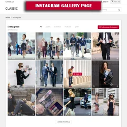Instagram gallery page