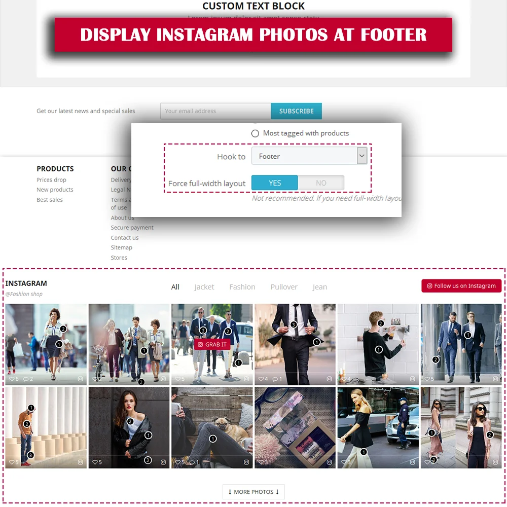 Introduce PrestaShop Instagram module