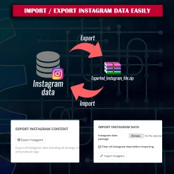 Import/export instagram data easily