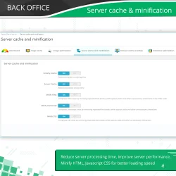 Server cache minification features