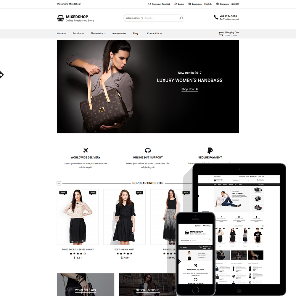 Mixedshop - Multipurpose PrestaShop Theme