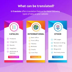 Types of content that PrestaShop translation module can translate?