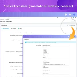 1-click translate (translate all website content)