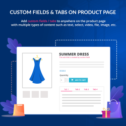 Custom fields & tabs on product page