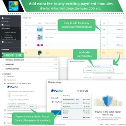 Add extra fee to any existing payment modules