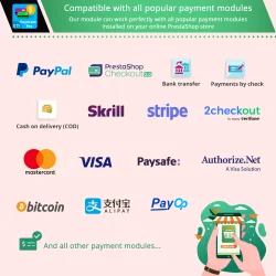 PrestaShop payment module is compatible with all popular payment modules