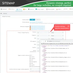 Sitemap on the PrestaShop SEO audit module