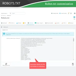 Robots.txt customization