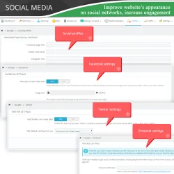 Improve website’s appearance on social networks, increase engagement