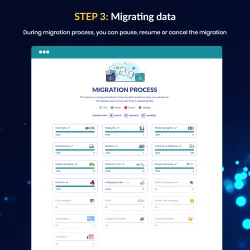 The third step to migrate a PrestaShop website