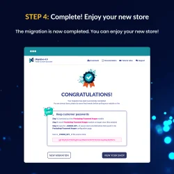 The last step to migrate a PrestaShop website
