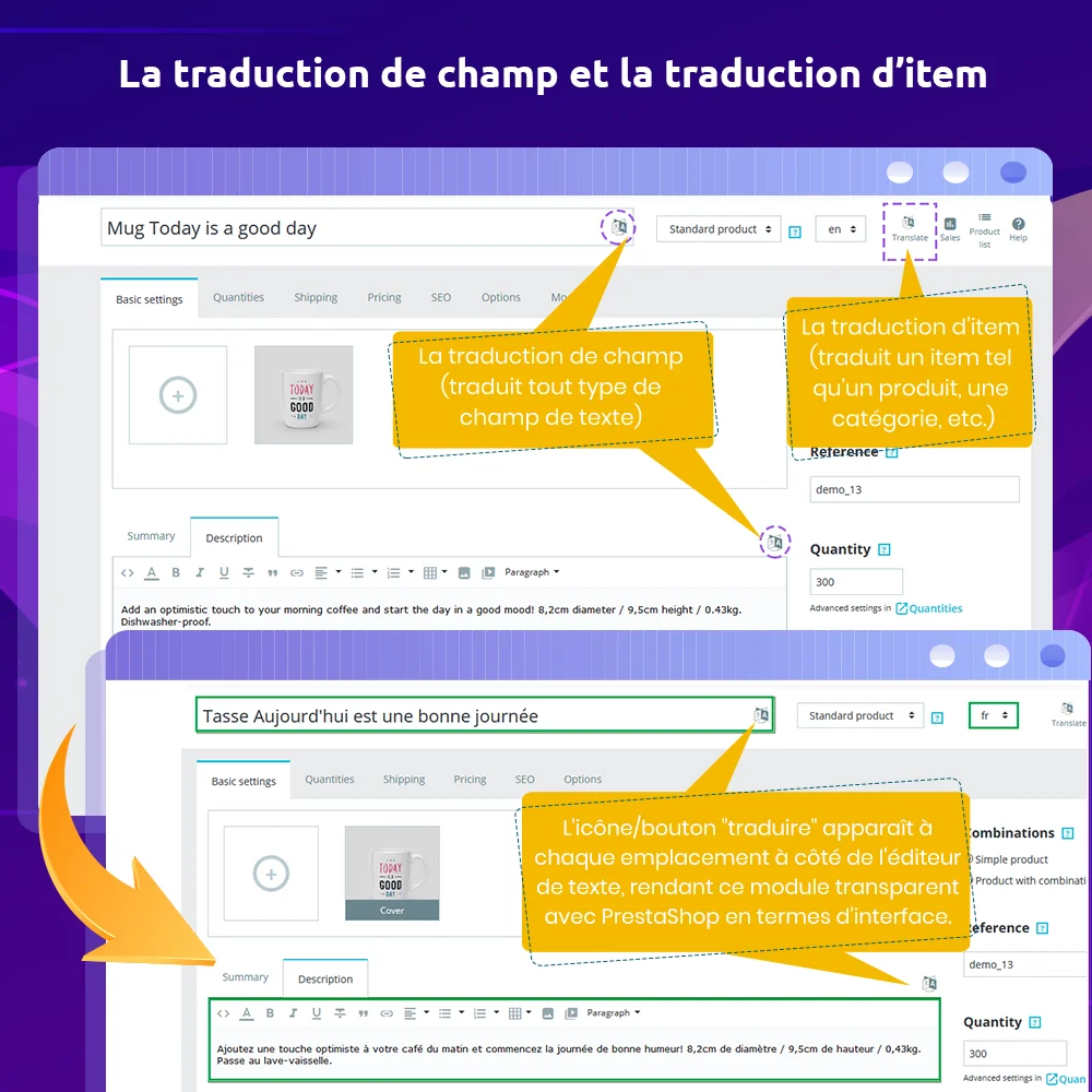 Présentez le module de traduction automatisée de PrestaShop