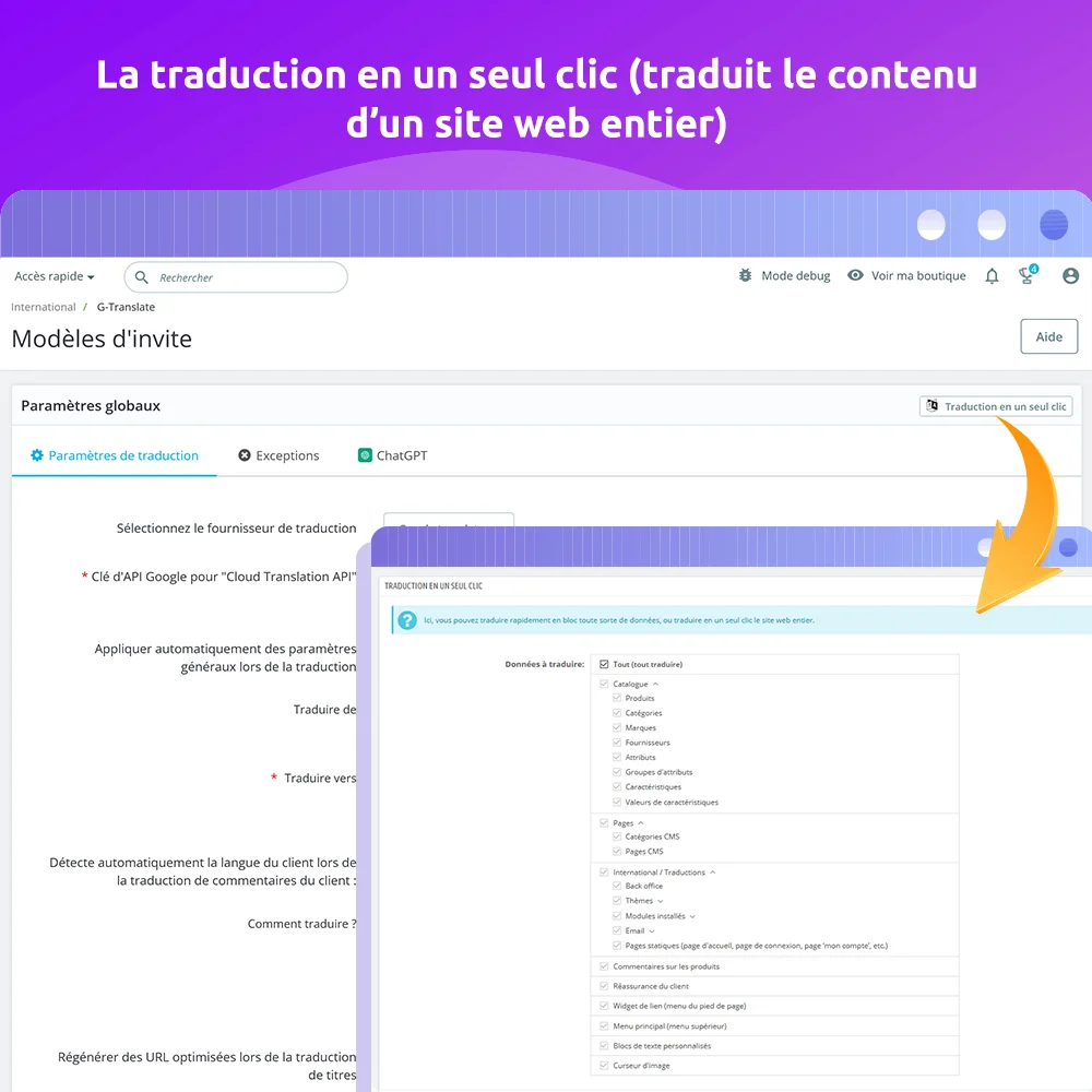 Présentez le module de traduction automatisée de PrestaShop