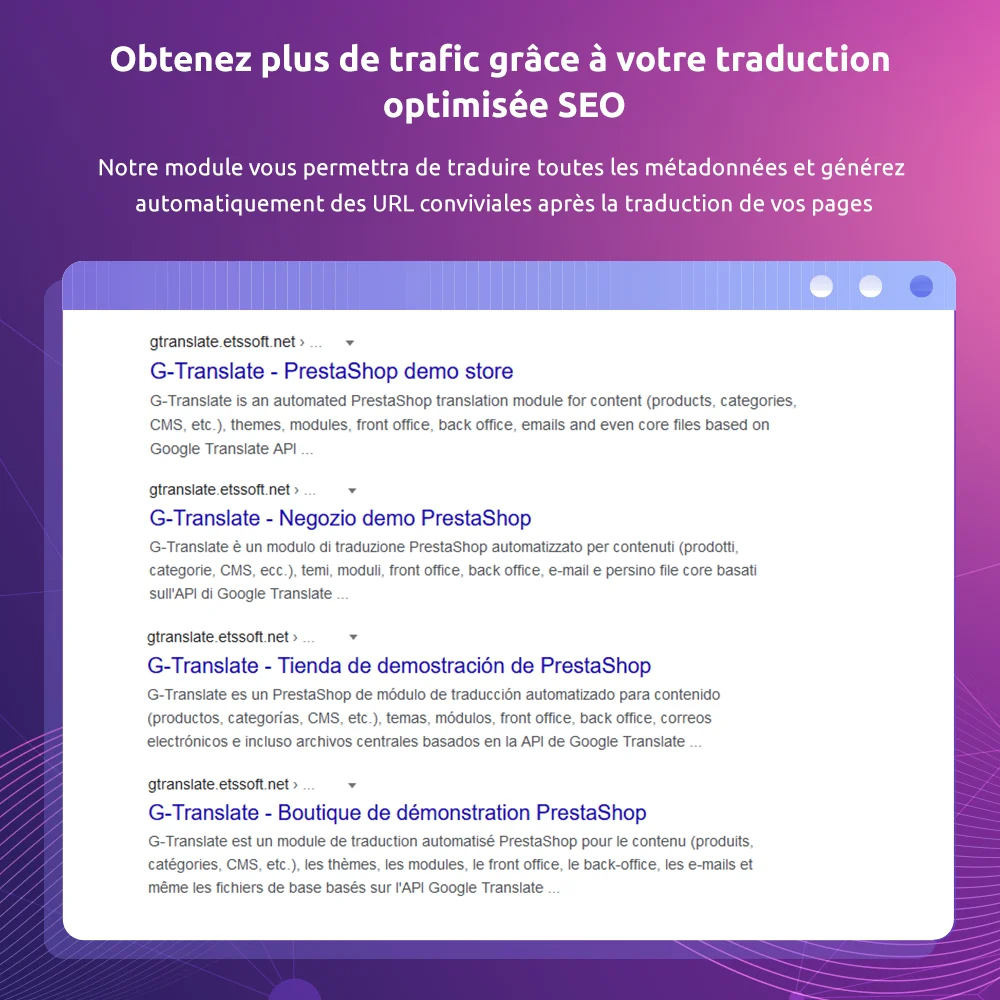 Présentez le module de traduction automatisée de PrestaShop