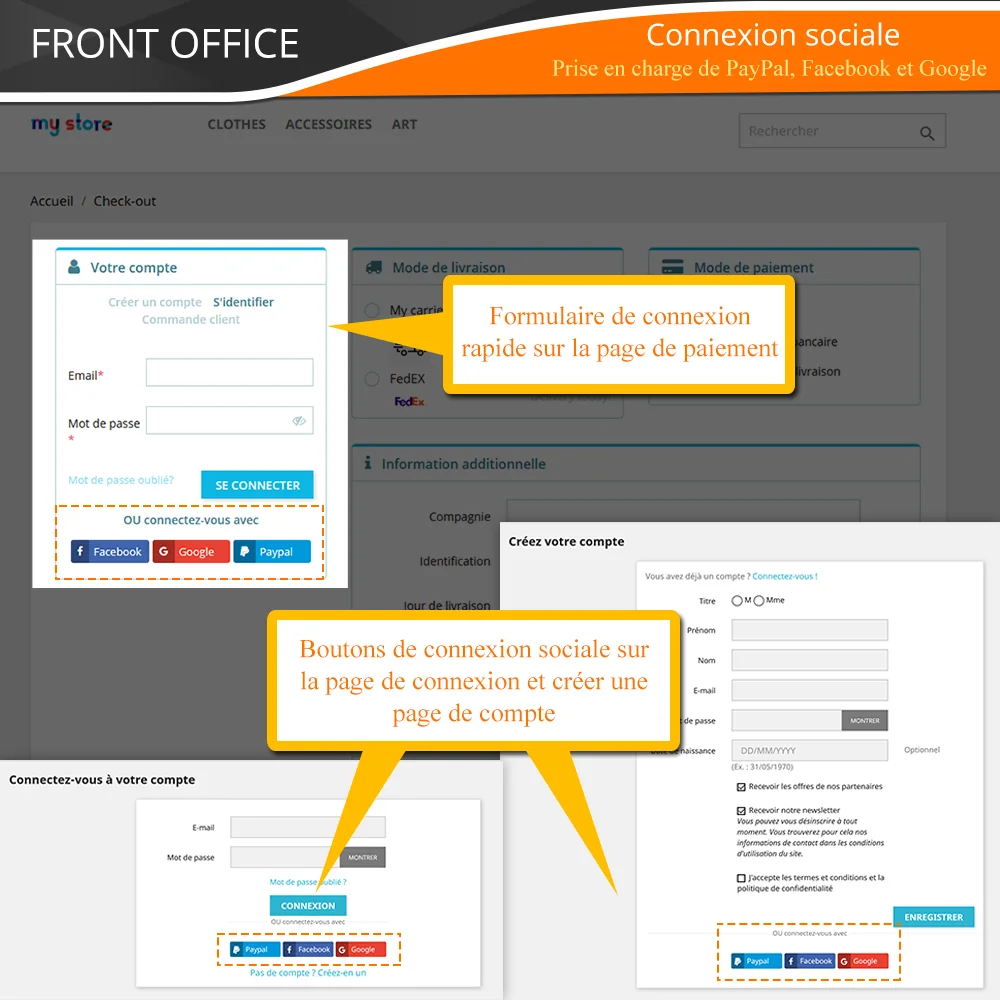 Présentation du module de paiement en une seule page PrestaShop