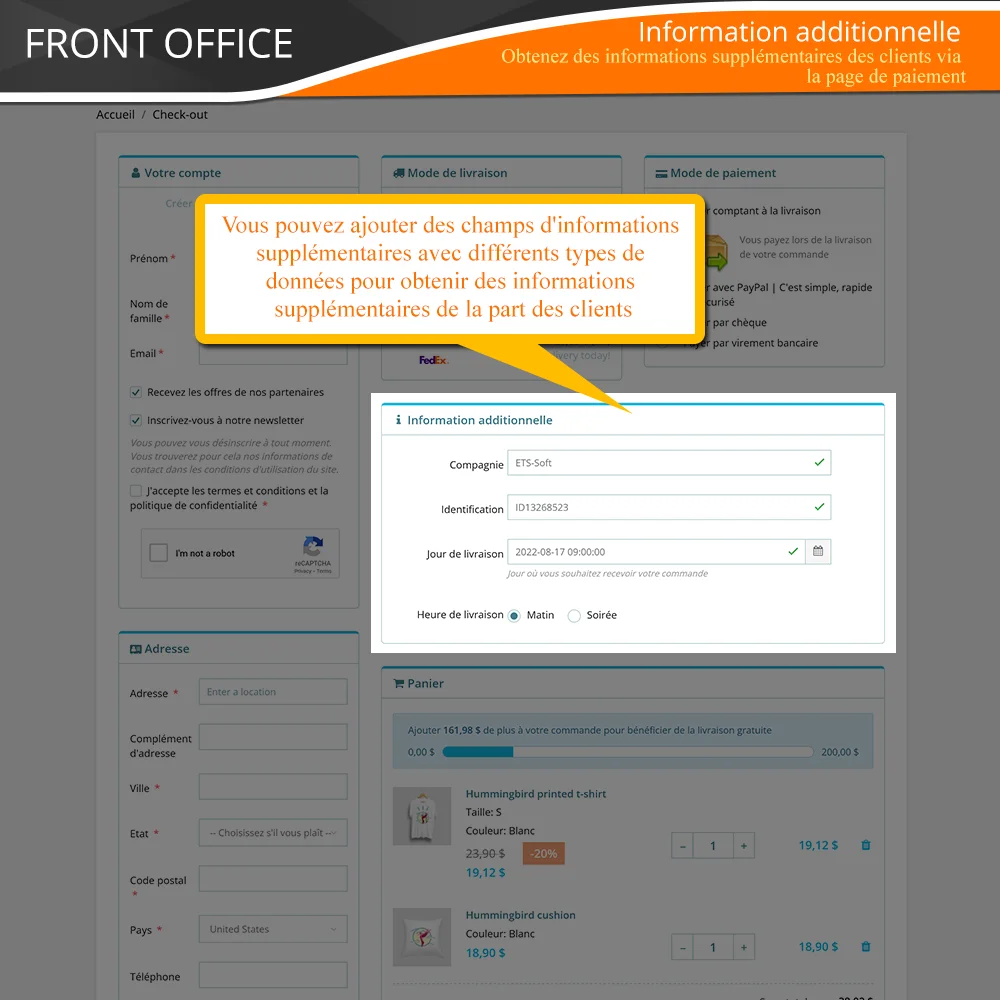 Présentation du module de paiement en une seule page PrestaShop