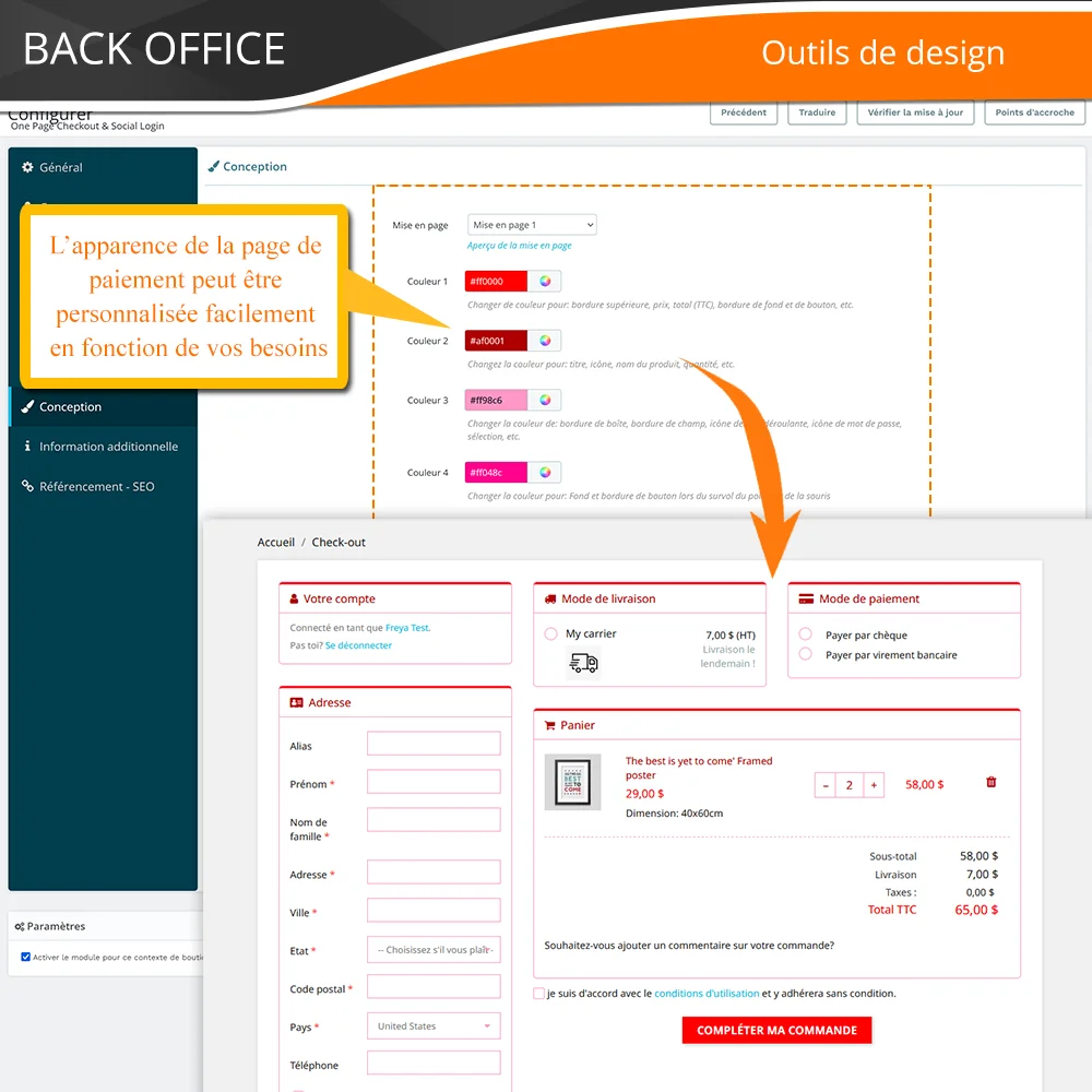 Présentation du module de paiement en une seule page PrestaShop