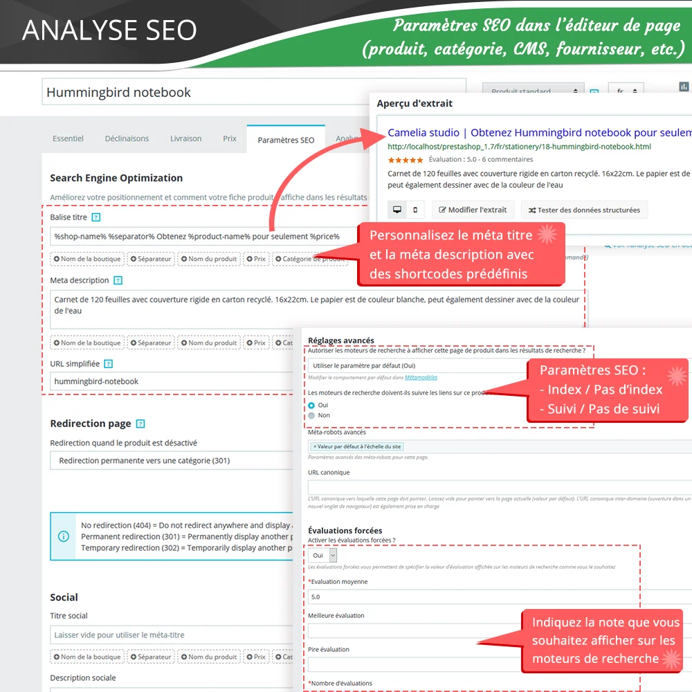 Présentation de "SEO Audit" - un module Prestashop SEO comprenant tout pour le référencement