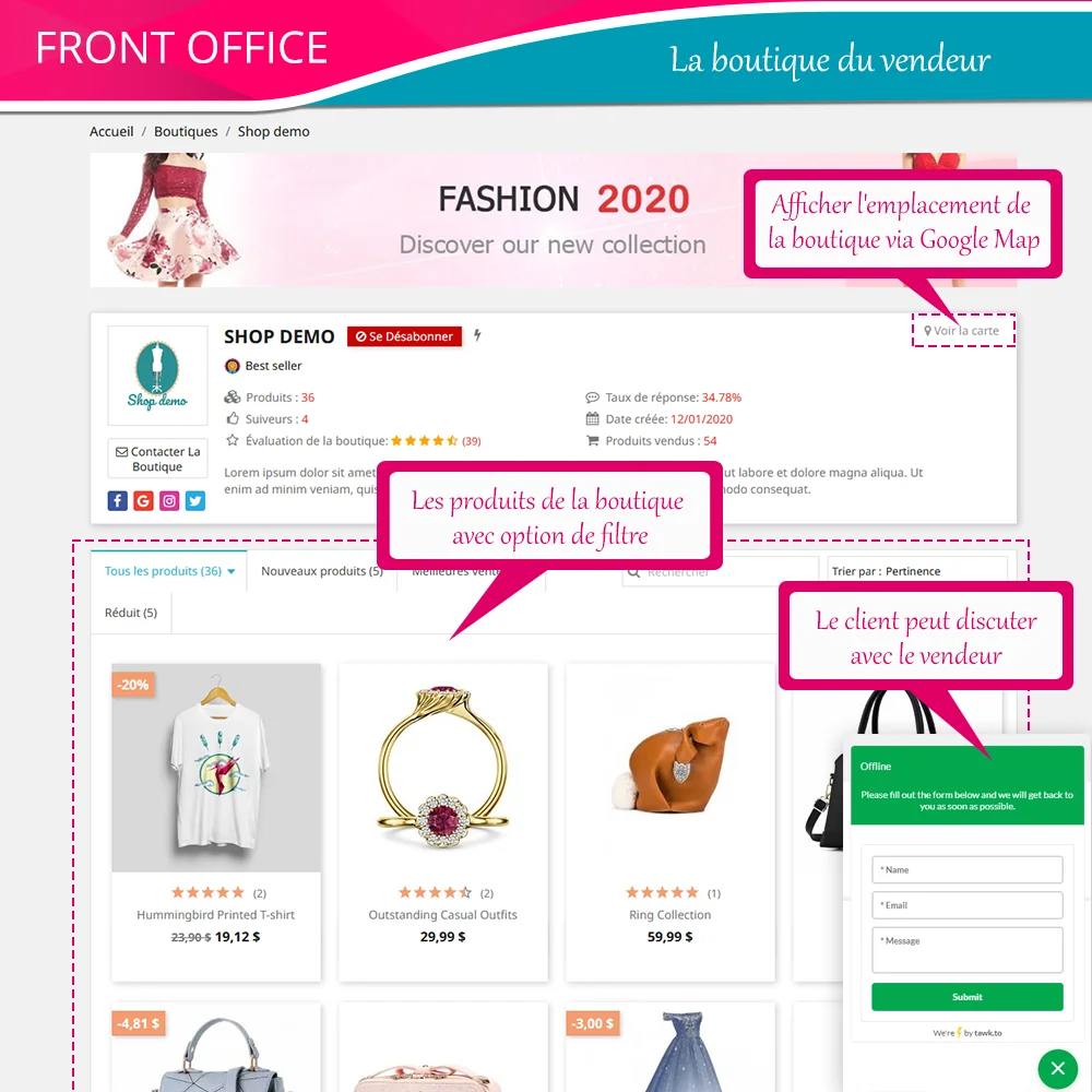 Présentez le module de marketplace PrestaShop