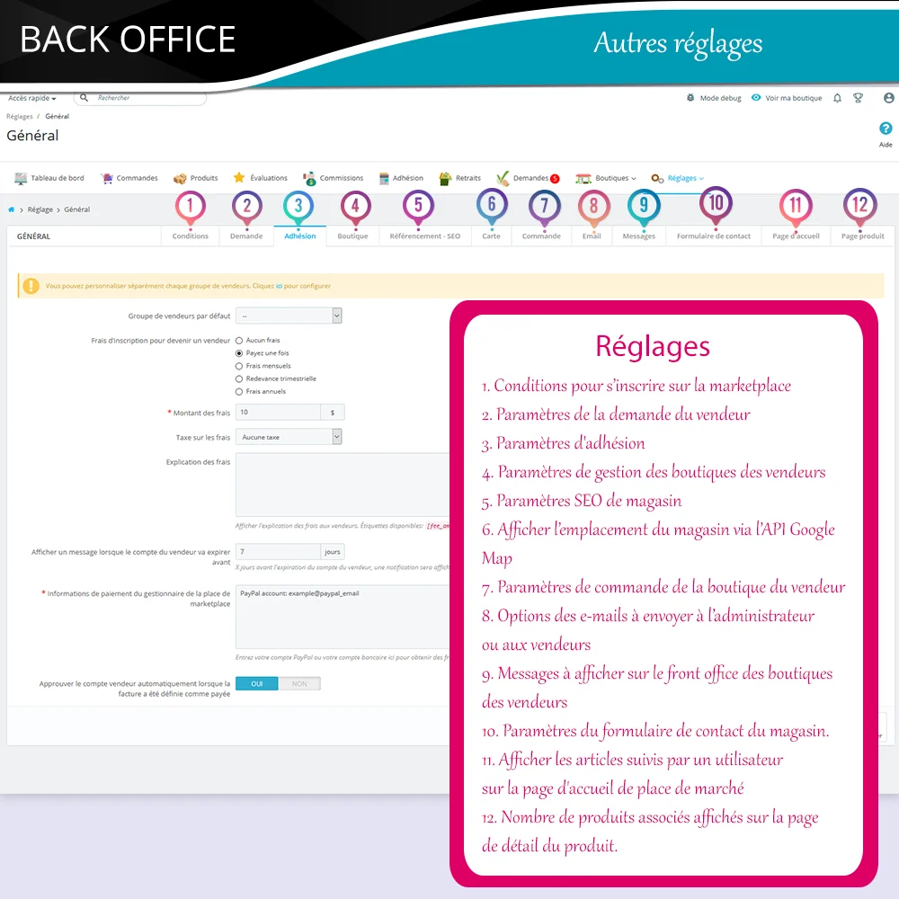 Présentez le module de marketplace PrestaShop