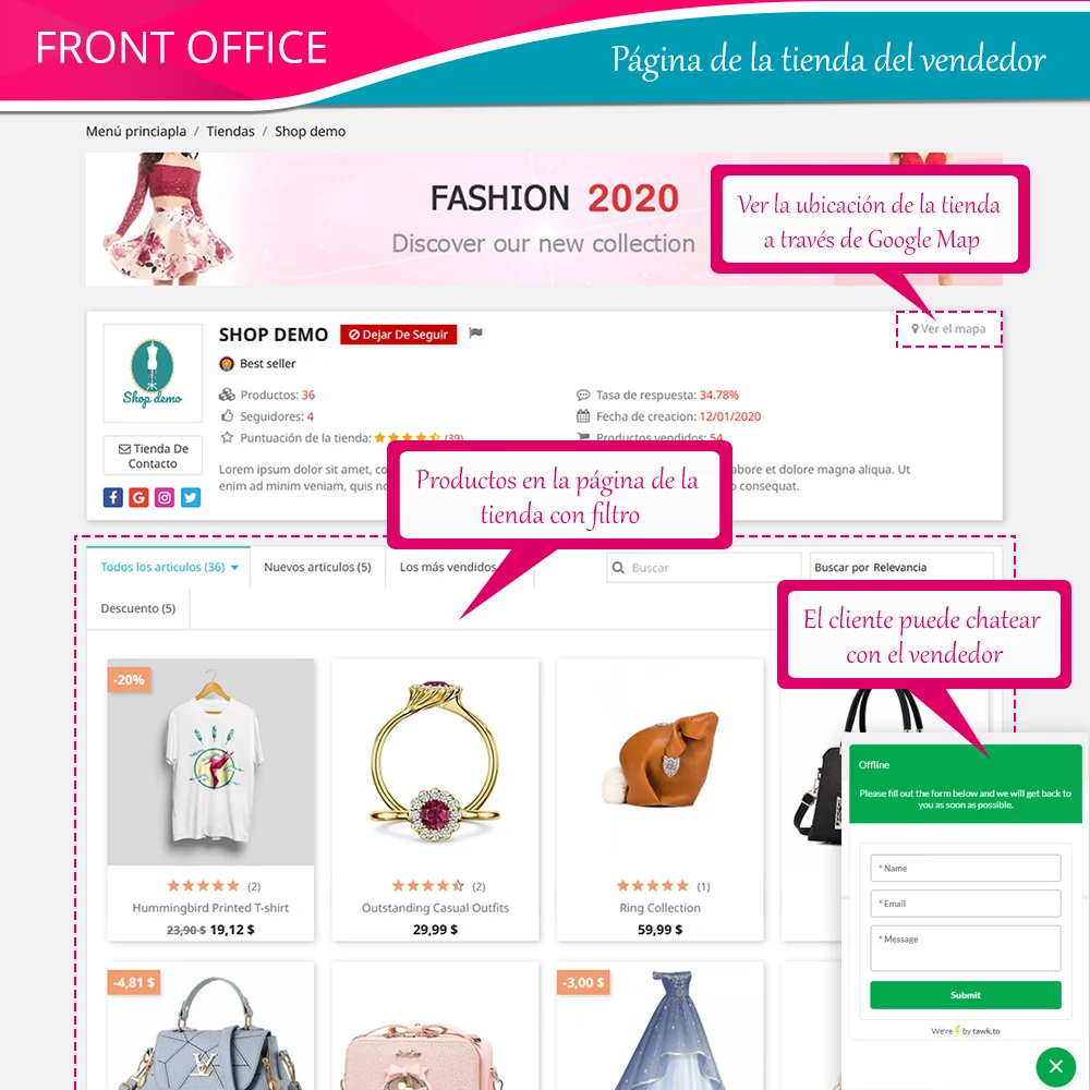 Presentación del módulo de marketplace PrestaShop