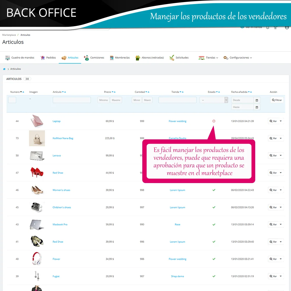Presentación del módulo de marketplace PrestaShop