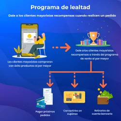 Presentación del programa de lealtad en el módulo de venta al por mayor PrestaShop