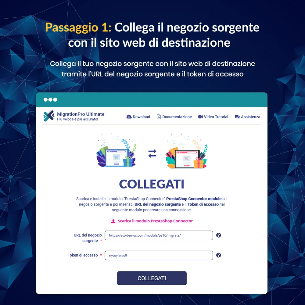 Presentazione del modulo di migrazione PrestaShop