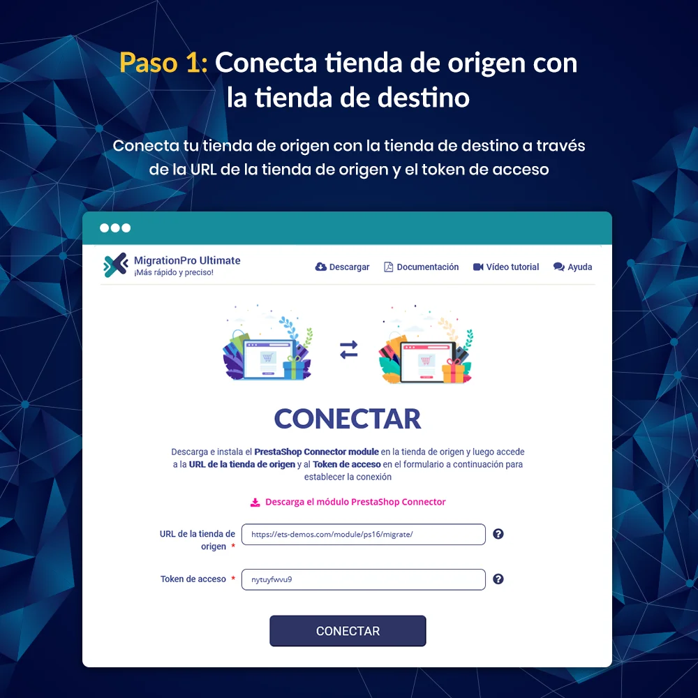 Presentación del módulo de migración de PrestaShop