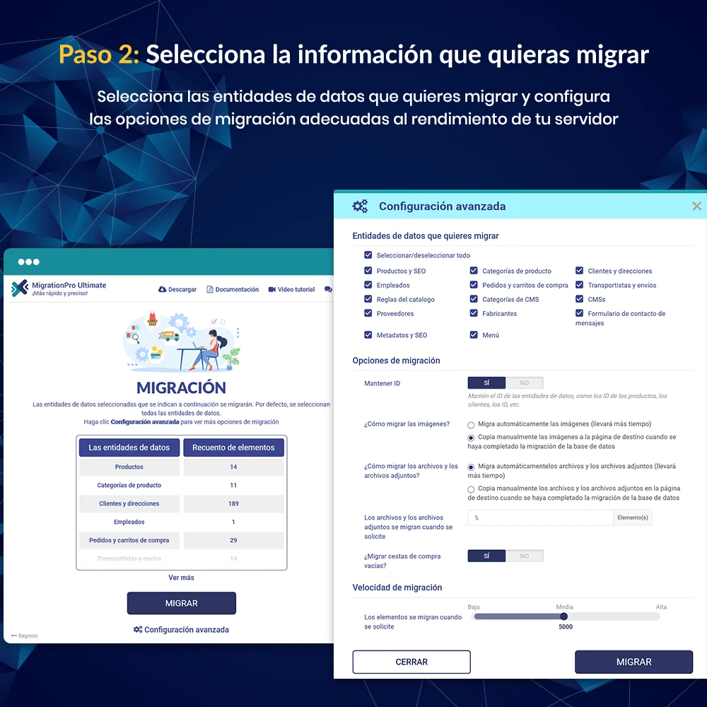 Presentación del módulo de migración de PrestaShop