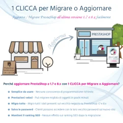 Presentiamo 1 Clic per Migrare o Aggiornare - uno strumento per migrare PrestaShop 1.7 a 8