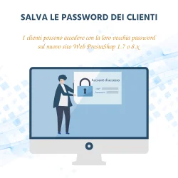 Mantieni le password dei clienti dopo la migrazione dei dati di Prestashop