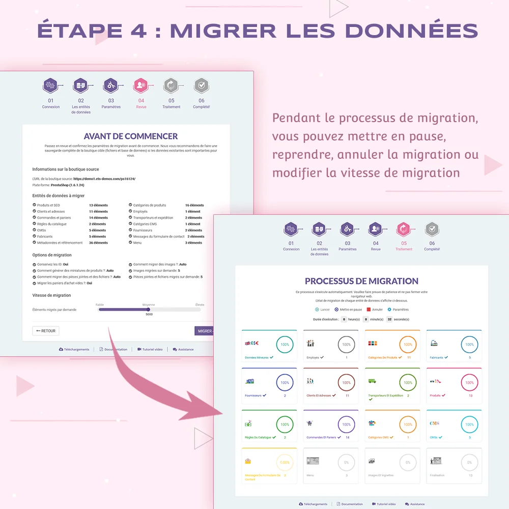 Présenter le module de migration PrestaShop