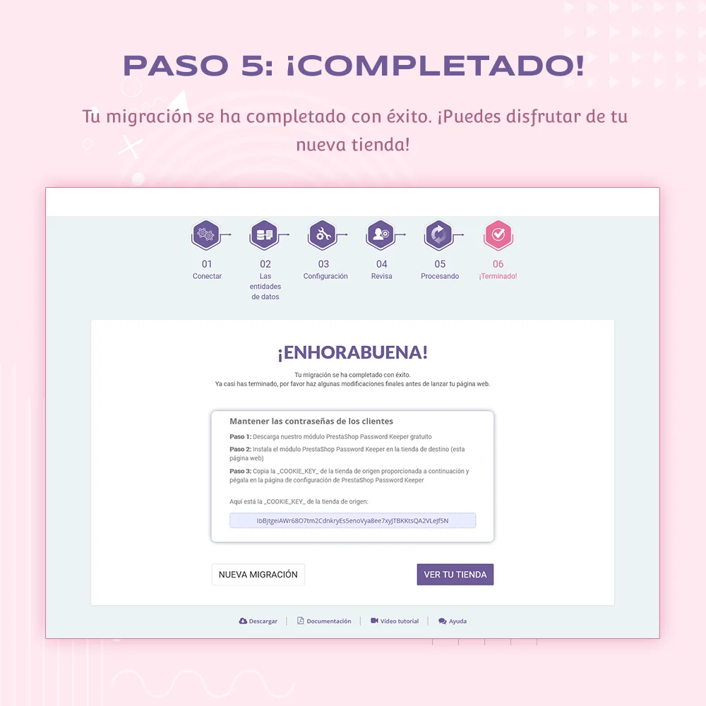 Presentar el módulo de migración de PrestaShop