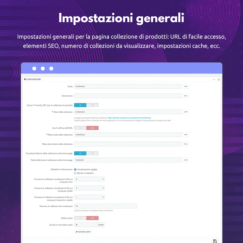 Presenta il modulo di vetrina prodotti PrestaShop