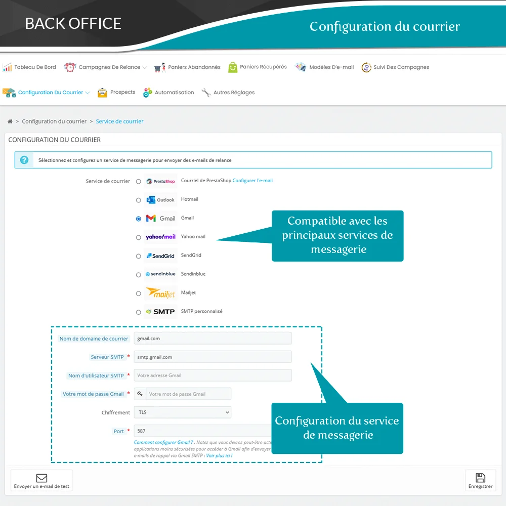 Présentation du module PrestaShop de rappel de panier abandonné
