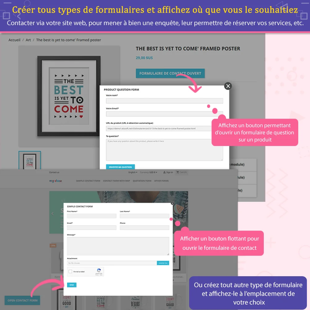 Présentation du module de formulaire de contact PrestaShop