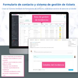 Formulario de contacto y sistema de tickets