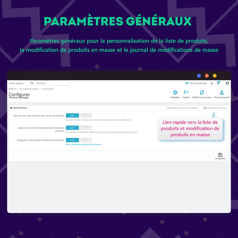 Présentation du module de modification en masse de PrestaShop