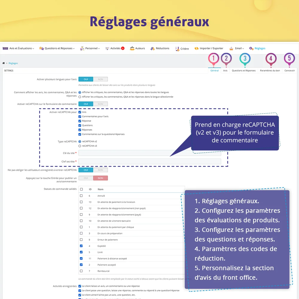 Présentez le module d'avis clients PrestaShop