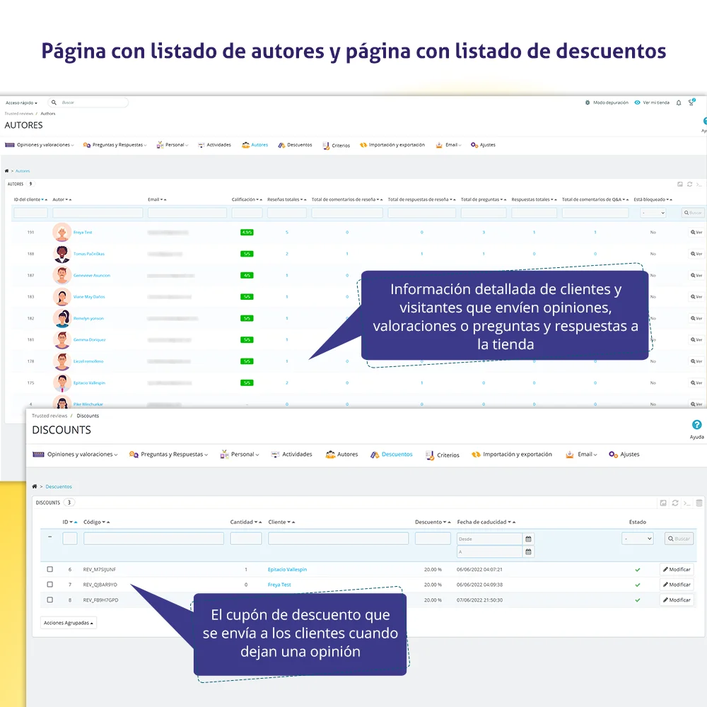 Presentar el módulo de reseñas de clientes de PrestaShop