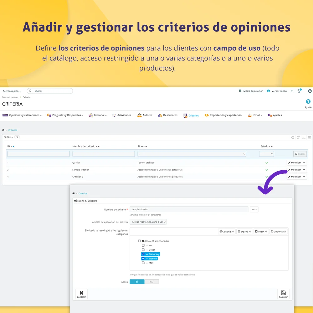 Presentar el módulo de reseñas de clientes de PrestaShop