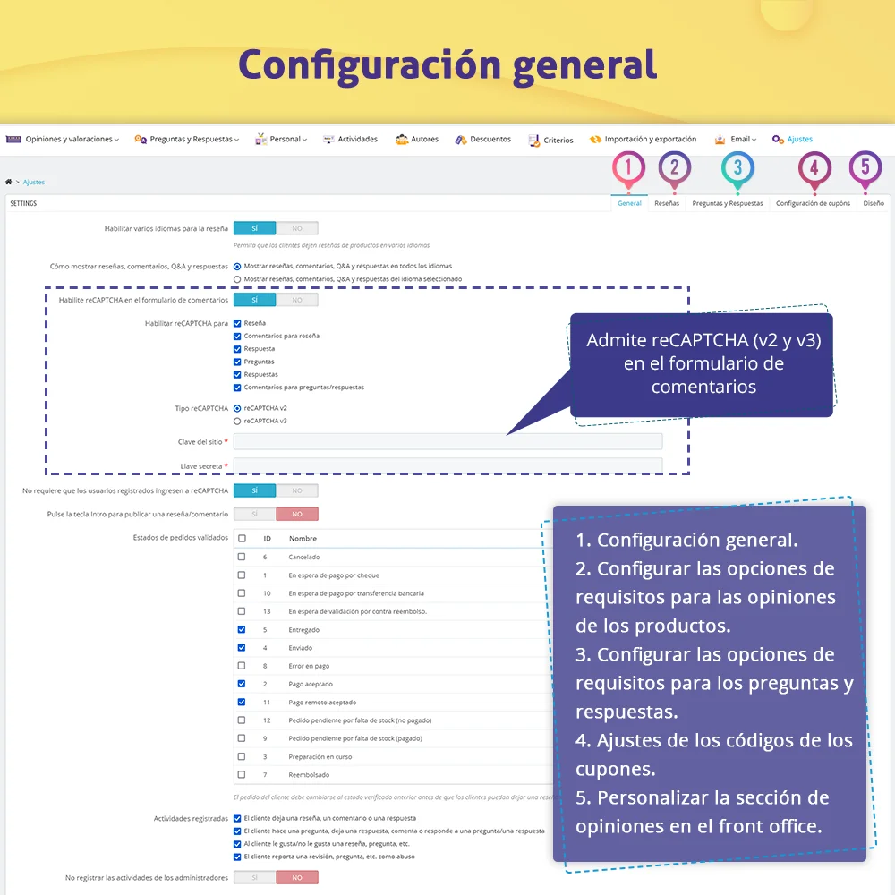 Presentar el módulo de reseñas de clientes de PrestaShop