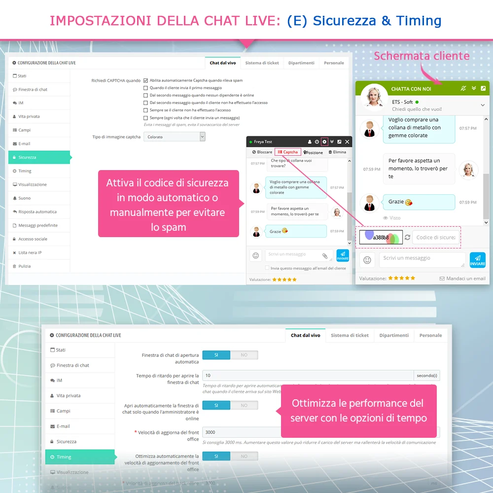 Presenta il modulo di chat in diretta di PrestaShop